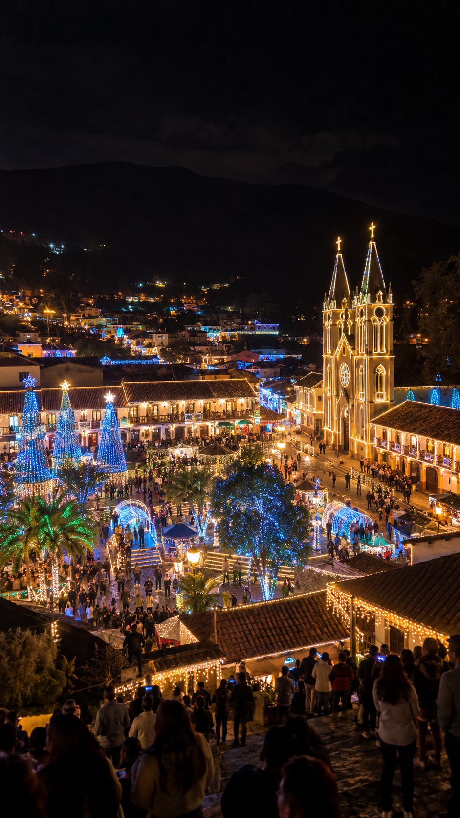 Pueblos iluminados de Boyacá en temporada navideña